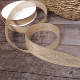 2.5cmW Rustic Jute Natural Burlap